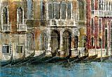 Michael Longo Canvas Paintings - Canal Facades